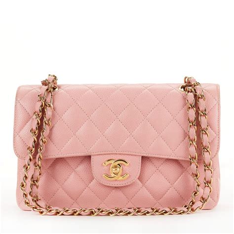 chanel bag classic pink|small pink Chanel bag.